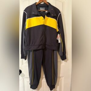 Sports Illustrated Women’s Zip Boiler Jacket W/Highrise Boiler Joggers  Med NWT